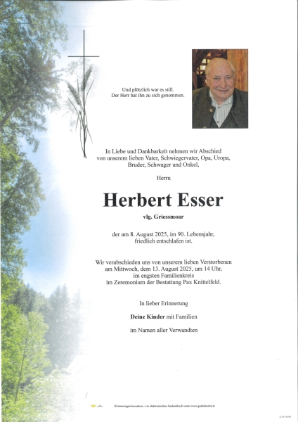 Parte von Herbert  Esser