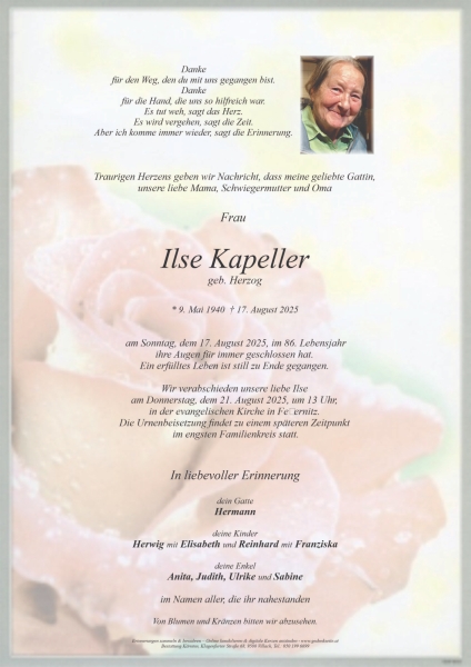 Parte von Ilse  Kapeller