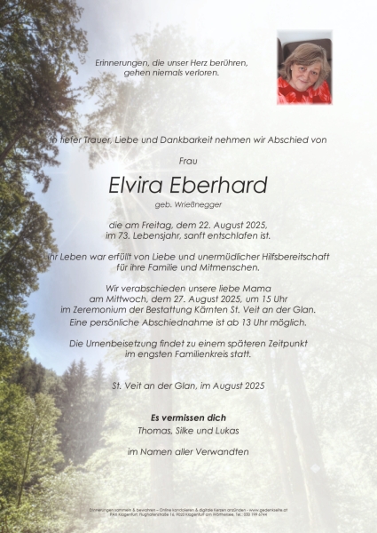 Parte von Elvira Eberhard