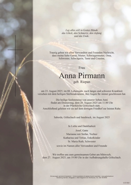 Parte von Anna Pirmann