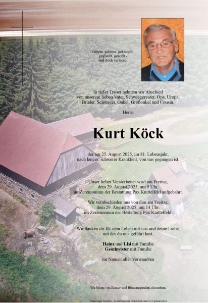 Parte von Kurt Köck
