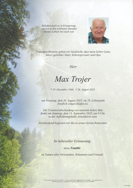 Parte von Max Trojer