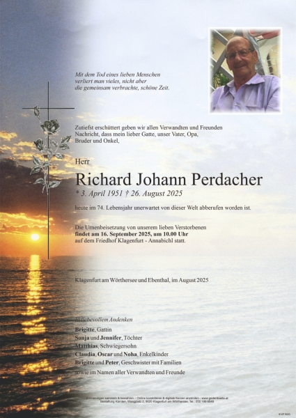 Parte von Richard Johann Perdacher