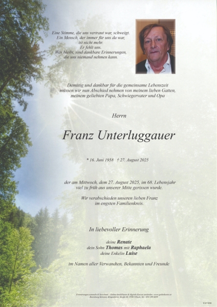 Parte von Franz Unterluggauer