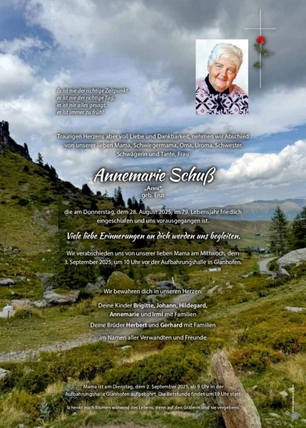 Parte von Annemarie Schuß