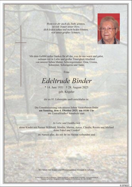 Parte von Edeltrude Binder