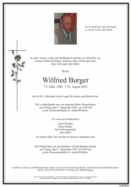 Parte von Wilfried Burger