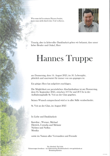 Parte von Hannes Truppe
