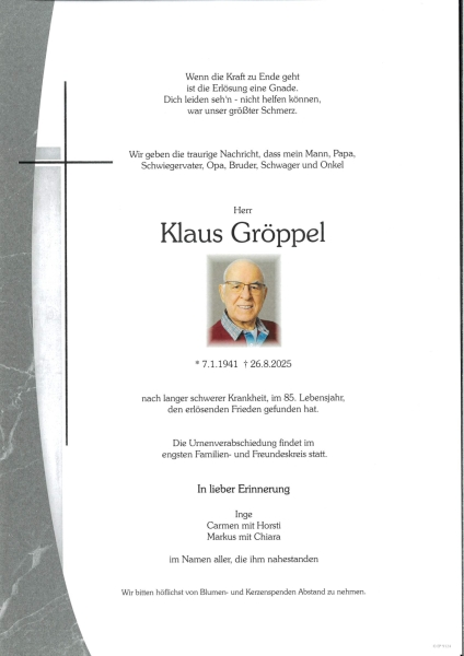 Parte von Klaus Gröppel