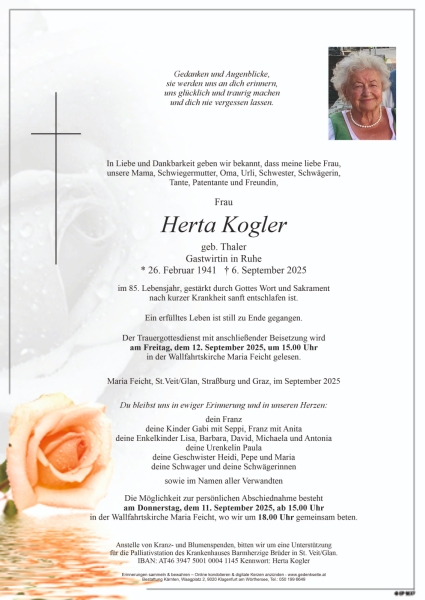 Parte von Herta Kogler