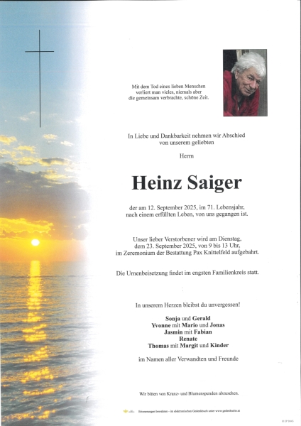 Parte von Heinz  Saiger