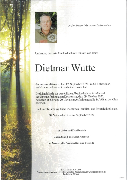Parte von Dietmar Wutte