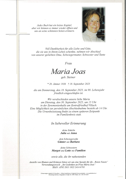 Parte von Maria Joas