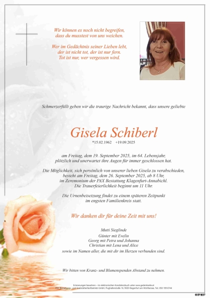 Parte von Gisela Schiberl