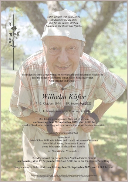 Parte von Wilhelm Käfer