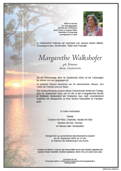 Parte von Margarethe Walkshofer