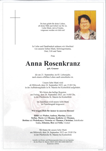 Parte von Anna Rosenkranz