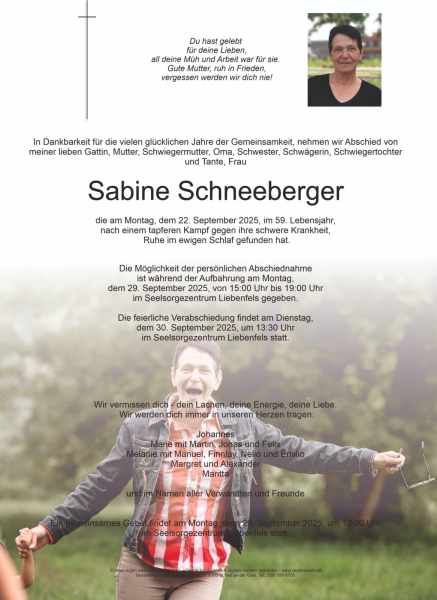 Parte von Sabine Schneeberger