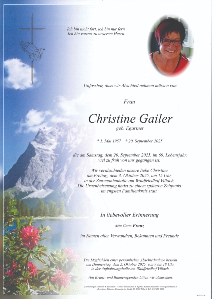 Parte von Christine  Gailer