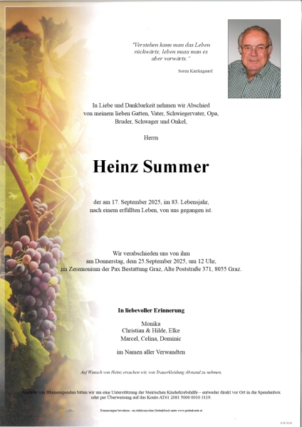 Parte von Heinz Summer