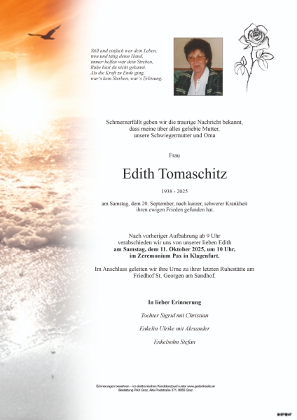 Parte von Edith Tomaschitz
