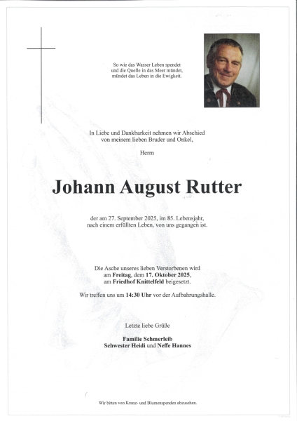 Parte von Johann August Rutter