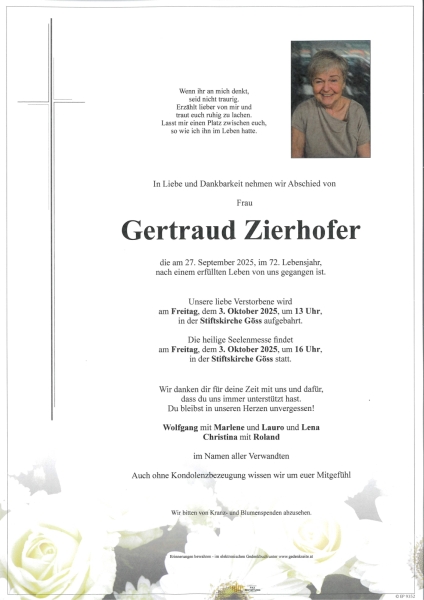 Parte von Gertraud Zierhofer