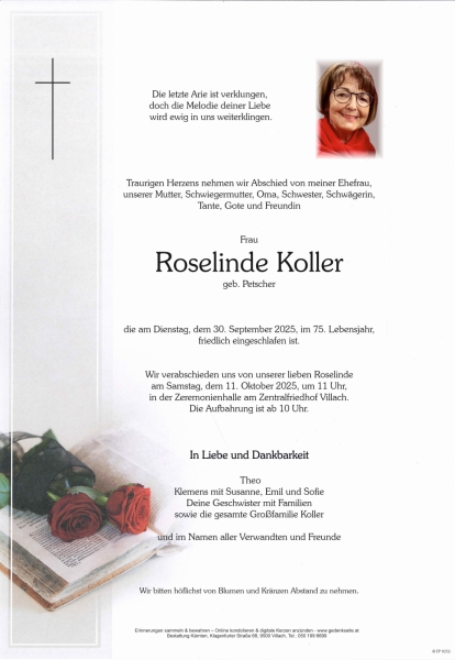 Parte von Roselinde Koller