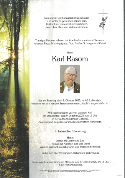 Parte von Karl Rasom