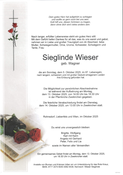 Parte von Sieglinde  Wieser