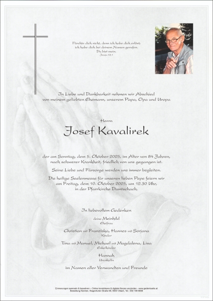 Parte von Josef Kavalirek