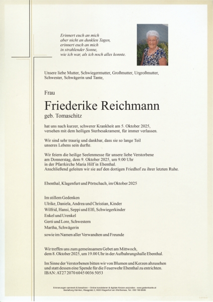 Parte von Friederike Reichmann