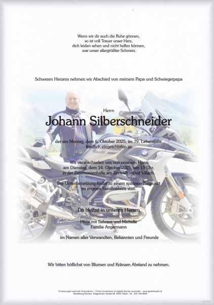 Parte von Johann Silberschneider