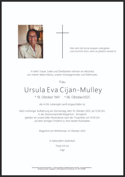 Parte von Ursula Eva Cijan-Mulley