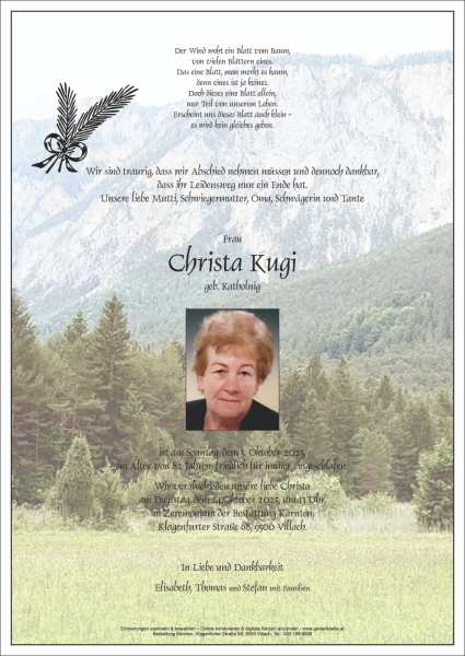 Parte von Christa Kugi