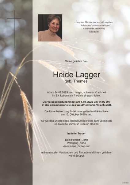 Parte von Heide Lagger