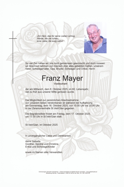 Parte von Franz Mayer