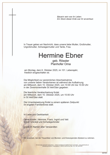 Parte von Hermine Ebner