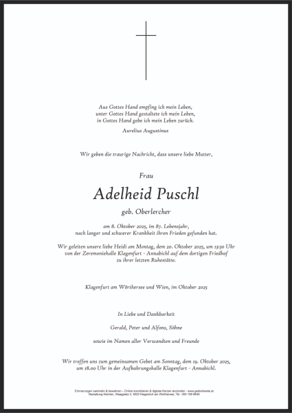 Parte von Adelheid Puschl