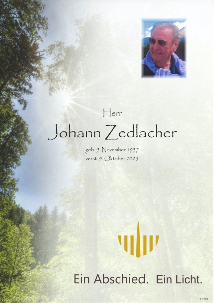 Parte von Johann Zedlacher