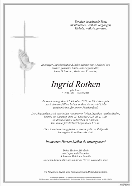 Parte von Ingrid Rothen