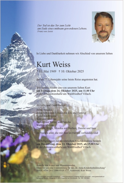 Parte von Kurt Weiss