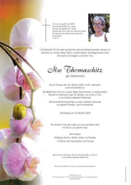 Parte von Ilse  Thomaschitz