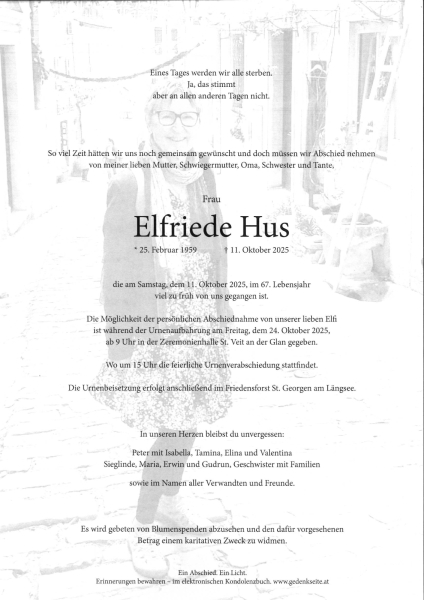 Parte von Elfriede Hus