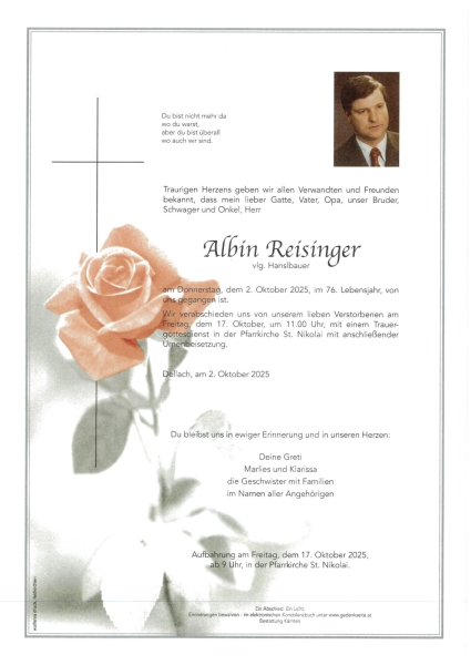 Parte von Albin  Reisinger
