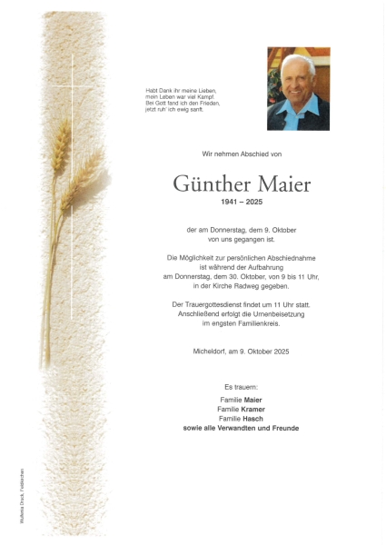 Parte von Günther Maier