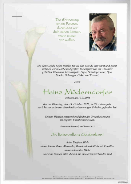 Parte von Heinz Möderndorfer