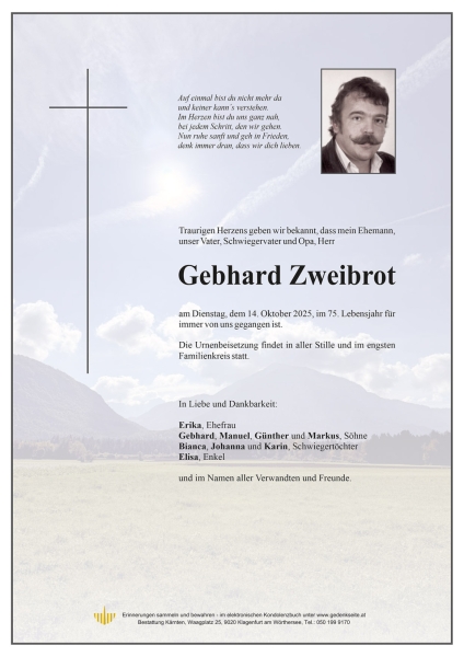 Parte von Gebhard Zweibrot