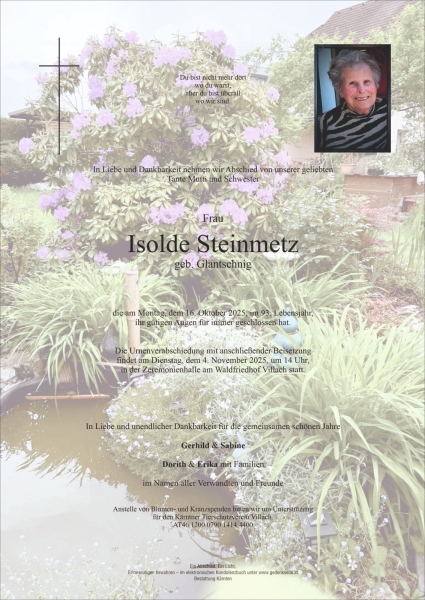 Parte von Isolde Steinmetz