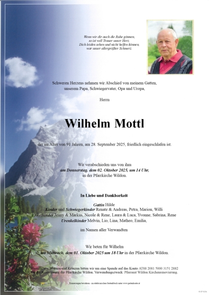 Parte von Wilhelm Mottl